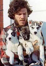 Mia, Mokka, and Minka of Markovo, Seppala Siberian Husky puppies bred by J. Jeffrey Bragg's Markovo Kennels.